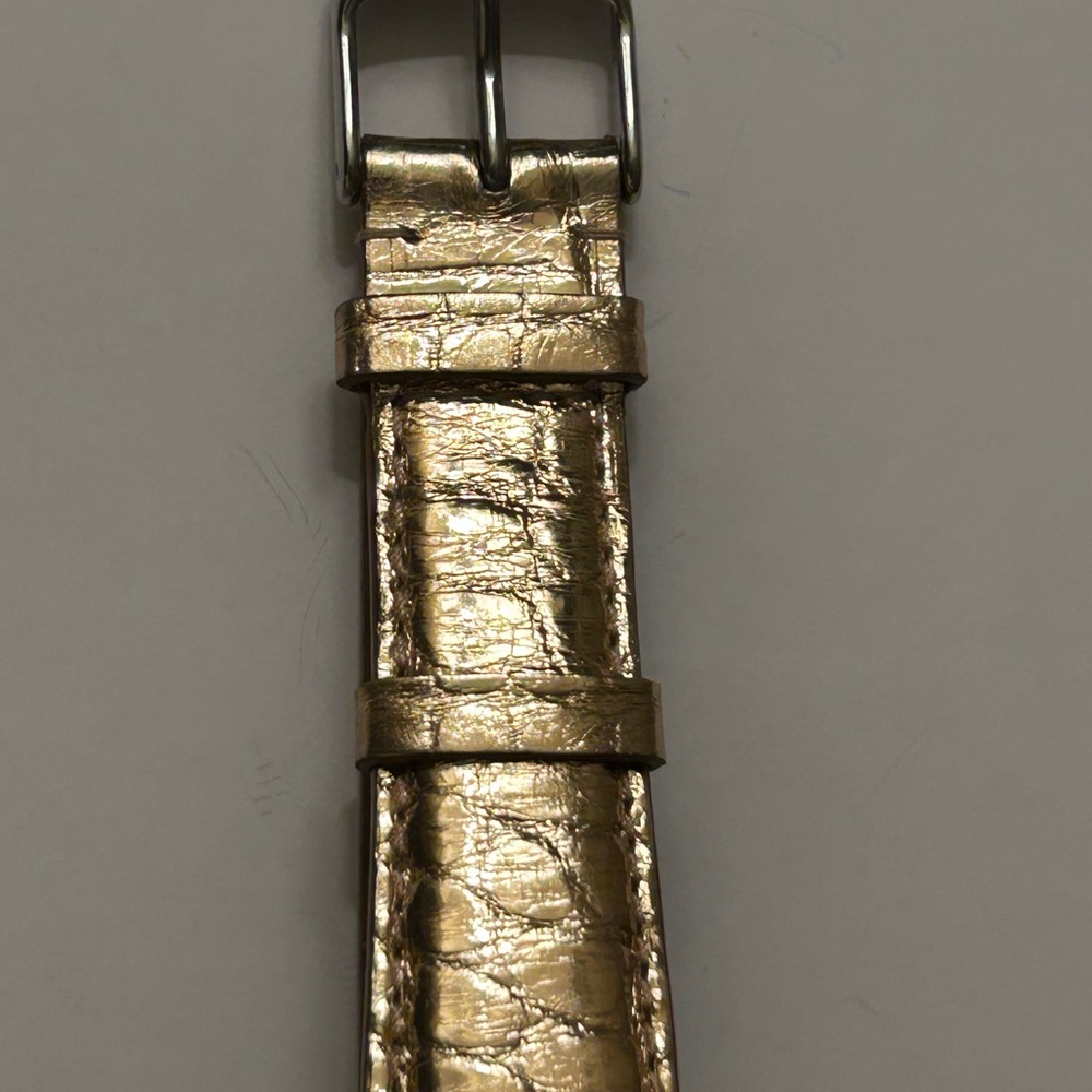 Michele Rose Gold Diamond Bezel Chronograph Watch with White Dial/ 96 Diamonds - Picture 11 of 13